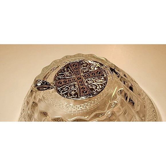 Jerusalem Cross Pendant Silver/Bronze Tone Vintage Cicular Medal Religious - Picture 3 of 9